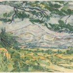 セザンヌ、風景画、大きな松のあるサント＝ヴィクトワール山